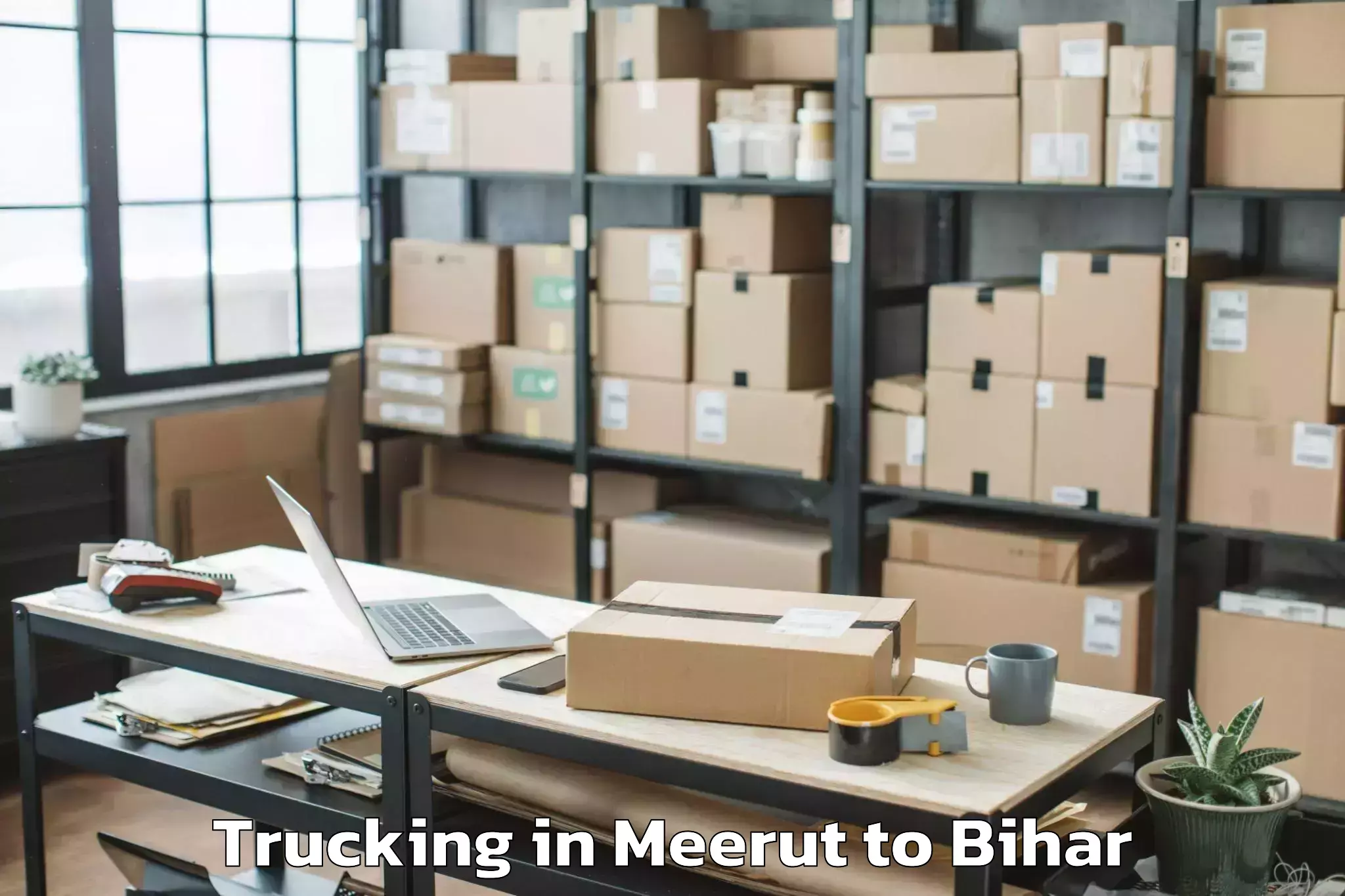 Hassle-Free Meerut to Saraiya Trucking